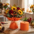 Bloem crêpe oranje B10cm gramgewicht 128g/m² L250cm 2st | Floristik24.nl
