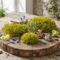 Decoratief mos kunstgroen bruin – moskussen 10/12/14cm 3 stuks | Floristik24.nl