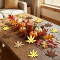 Verspreide decoratieve bladeren, geel, bruin, platina, diverse kleuren, 4 cm, 72 stuks | Floristik24.nl