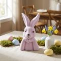 Decoratieve paarse hazenbuste voor paassfeer, 16,5×13×27 cm | Floristik24.nl