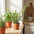 Decoratieve Tijm in Pot Kunstmatige Kruiden Keukendecoratie 25cm | Floristik24.nl