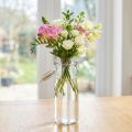 Flesdecoratie glazen fles met dop Ø8cm 24cm | Floristik24.nl
