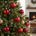 Kerstbol glas Ø6cm rood mix 24 st | Floristik24.nl