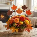 Pin esdoornblad gesorteerd herfstdecoratie 8cm L35cm 12st | Floristik24.nl