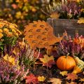 Tuinpaal met egelmotief en roestpatina, decoratieve tuinpaal 20 cm | Floristik24.nl