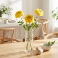 Kunstmatige ranunculus als enkele bloem voor elegante en onderhoudsvriendelijke decoratie, 51 cm, 3 stuks | Floristik24.nl