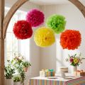 Pompom papier Ø30cm assorti 5st | Floristik24.nl