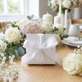 Decoratief lint cadeaulint wit lint zelfkant 25mm 3m 10st | Floristik24.nl