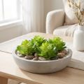 Kunstmatige vetplant, groen, voor decoratie in een schaal of vaas, 10 cm, 4 stuks | Floristik24.nl
