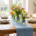 Vilten lint blauw 15cm 5m | Floristik24.nl