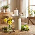 Dienbladhouder, decoratief bord voor kaarsen en beeldjes, 20 cm | Floristik24.nl
