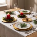 Kleine ronde glanzende decoratieve bordjes, 17 cm, 6 stuks | Floristik24.nl
