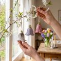 Decoratieve lelietje-van-dalen voor het ophangen van keramische bloemen 7cm 3 st | Floristik24.nl