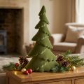 Decoratieve dennenboom gevlokte kerstboom groen 60cm | Floristik24.nl