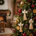 Kerstengel Kerstboomdecoratie engel raffia 11cm 12 st | Floristik24.nl