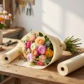 Bloem crêpe champagne crème B10cm L250cm 2st | Floristik24.nl