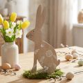 Paashaas Paasdecoratie houten decoratief konijntje zittend 20×40cm | Floristik24.nl