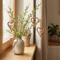 Houten hart naturel houten harten om op te hangen 8×11cm 4 st | Floristik24.nl
