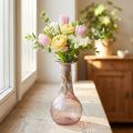 Mini glazen vaas bloemenvaas paars Ø7,5cm H15cm | Floristik24.nl