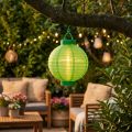 Lampion LED met solar 20cm groen | Floristik24.nl