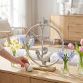 Tafeldecoratie veer, sierring vogel deco zilver H32.5cm | Floristik24.nl