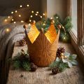 Waxinelichthouder kroon roest goud look metaal decoratie H10cm | Floristik24.nl