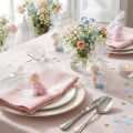 Decoratief figuur baby blauw, roze 4.5cm 2st | Floristik24.nl