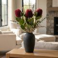 Kunstbloemen, Banksia, Proteaceae wijnrood L58cm H6cm 3st | Floristik24.nl
