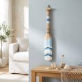 Decoratieve peddel houten wanddecoratie Maritieme decoratieve houten peddel geschilderd 78cm | Floristik24.nl
