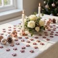 Mini strooidecoratie sterren decoratie mica roze 1,5cm 144 st | Floristik24.nl