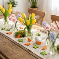 Decoratieve vogel en vlinder houten strooidecoratie kleurrijk 2cm 144 st | Floristik24.nl