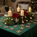 Strooidecoratie houten tafeldecoratie Kerstlelie goud 4cm 72 st | Floristik24.nl