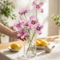 Cosmea sieradenmand paars kunstbloemen zomer 51cm 3st | Floristik24.nl