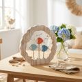 Tafeldecoratie vissen hout om te plaatsen blauw, rood maritiem decoratie Ø28cm | Floristik24.nl