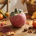 Appel om te decoreren, herfst, decoratief fruit van beton, tafeldecoratie Ø13cm | Floristik24.nl