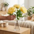 Kunstmatige pioenroos met grote bloem voor een tijdloze bloemendecoratie in huis, 60 cm, 3 stuks | Floristik24.nl
