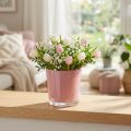 Glazen pot Ø11,5cm H10,8cm oud roze | Floristik24.nl