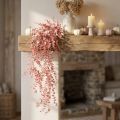 Kunst eucalyptus hangend roze kunstplant herfst 150cm | Floristik24.nl