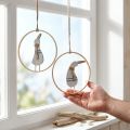 Hangdecoratie raamdecoratiehanger maritieme decoratie eend Ø15cm 4 stuks | Floristik24.nl