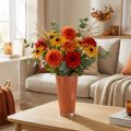 Vaas, bloemenvaas, decoratieve vaas, Fizzy Siena Ø13,5cm H20cm | Floristik24.nl