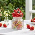 Snoeppot met deksel aardbei koektrommel Ø11cm H18cm | Floristik24.nl