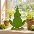 Kikkerkoning Vilt Hout Groen 20cm x 27,5cm Zomerse decoratie | Floristik24.nl
