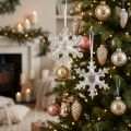 Decoratieve sneeuwvlokken, winterdecoratie, iriserend, Ø14–15cm, 2 stuks | Floristik24.nl