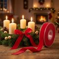 Fluwelen lint rood decoratief lint fluweel 15mm 7m | Floristik24.nl
