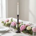 Kandelaar Zwart Metalen Kandelaar Ø12cm H46cm | Floristik24.nl