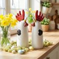 Keramiek Haan Keukendecoratie Kip Wit H23cm 2 st | Floristik24.nl