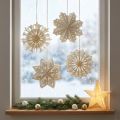 Elegante papieren sneeuwvlokken voor winter- en kerstdecoraties | Floristik24.nl