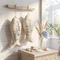Maritieme siervissen voor hangstof 34×14,5cm 2st | Floristik24.nl