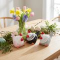 Decoratieve kippen Paasdecoratiefiguren kip 8,5 cm 3 st | Floristik24.nl