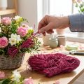 Decoratieve raffia voor het vervaardigen van natuurlijke raffia raffia kaasjeskruid 300g | Floristik24.nl